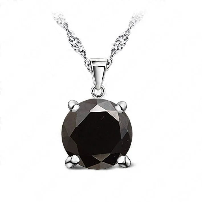 New Brand Design Women Classic Necklaces & Pendants Fashion 925 Sterling Silver Jewelry for Wedding Shiny Zircon Gift