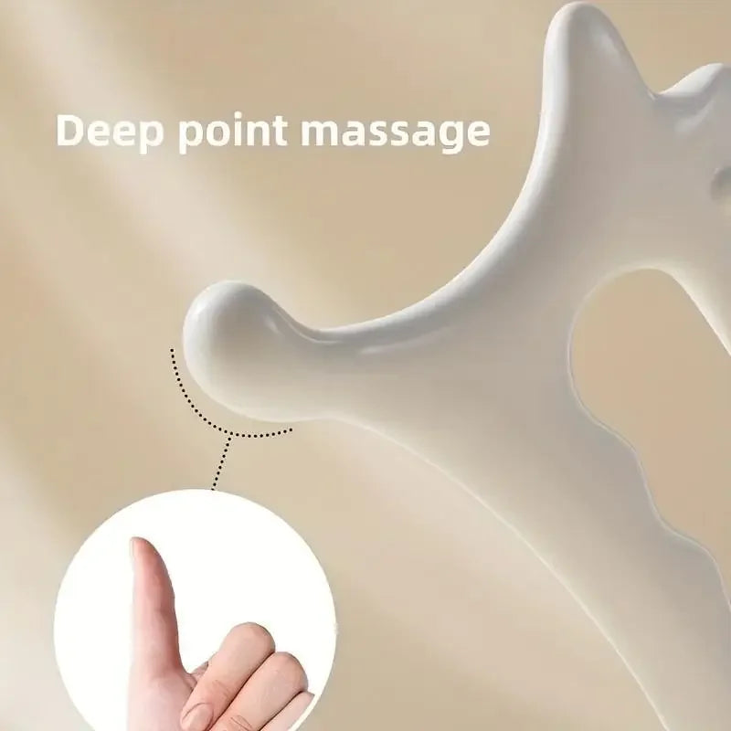 1PC Non-Ceramic Gua Sha Massage Tool Ergonomic Versatile Handheld GuaSha Board for Face Body - Relaxation and Beauty Massager