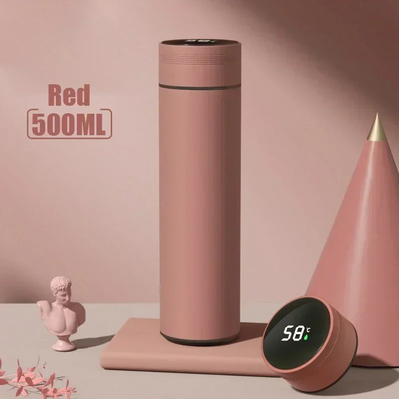500ML Stainless Steel Vacuum Thermos Cup with Temperature Display