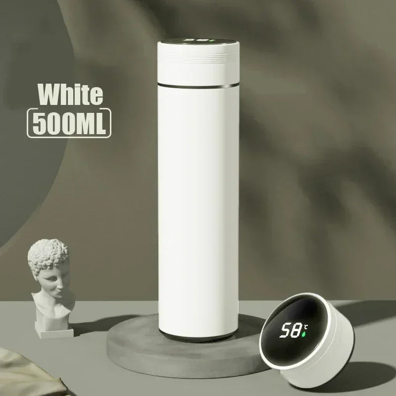500ML Stainless Steel Vacuum Thermos Cup with Temperature Display