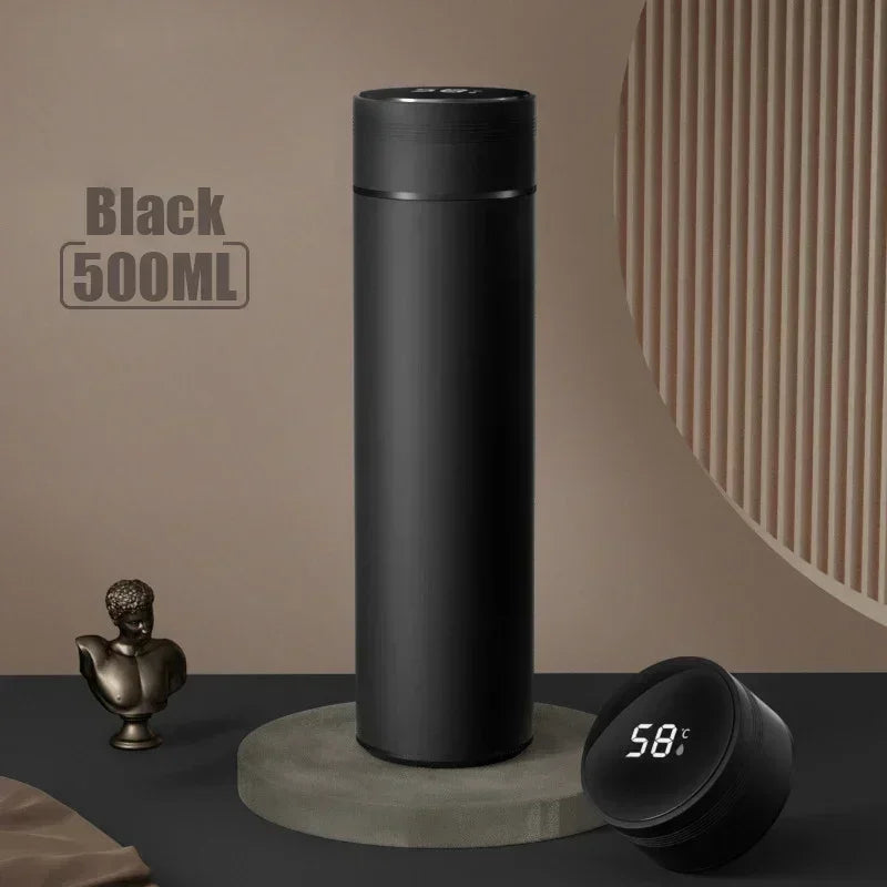 500ML Stainless Steel Vacuum Thermos Cup with Temperature Display